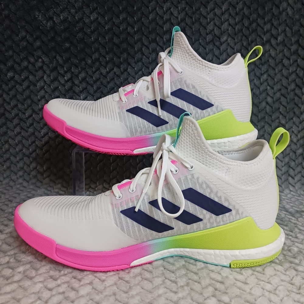 Adidas Crazyflight Mid White Purple Pink Women's Volleyball Shoes Size 10.5 - Picture 2 of 14